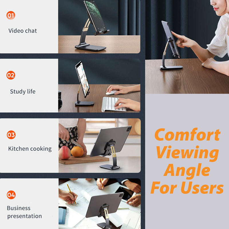 idrop Foldable Portable Smartphone & Tablet Desk Phone Stand Holder with Adjustable Angle