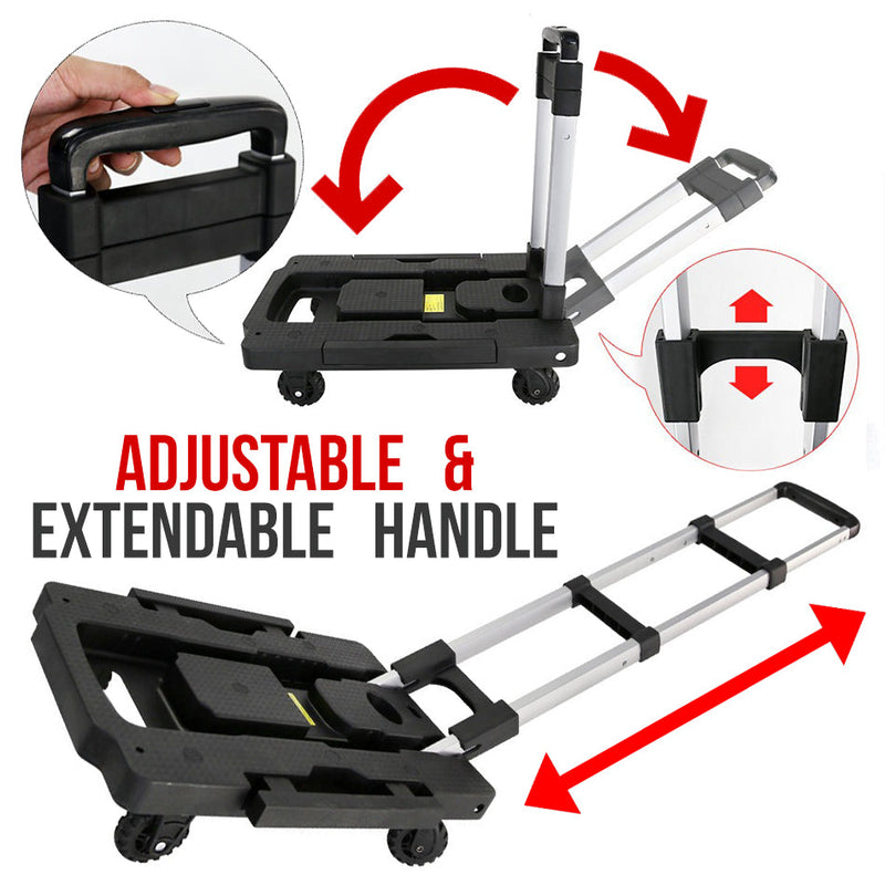 idrop Compact Portable Foldable Trailer Trolley Cart / Troli Lipat Mudah Alih Barang / 紧凑型便携式可折叠拖车手推车