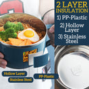 idrop Stainless Steel Heat Insulated Food Storage Eating Cup with Lid Cover [ SUS304 ]