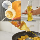 idrop [ 300ml / 500ml ] Kitchen Seasoning Oil Bottle High Temperature Resistant PP5 Material / Botol Sos Minyak / 味全尖叫油瓶pp5油瓶控量调料瓶挤压油壶塑料家用厨房专用喷油瓶