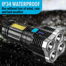 idrop USB Charge Flashlight 4-Core Rechargeable Flash Light / Lampu Suluh USB / 4核充电手电筒