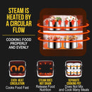 idrop  [ 2 LAYER ] [ 4 Pcs Pot ] [ 2L ] Multifunctional Electric Cooking Steamer Portable Lunch Box