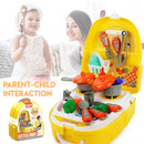 Idrop Portable Backpack Pretend Game Little Chef Cooking Toys