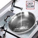 idrop [ 34CM ] SUS304 Stainless Steel Cooking Wok With Lid Cover / Kuali Memasak Bersama Penutup / 底印304不锈钢炒锅(组合可立盖)(SAMPINLAIS)鸿运驰新