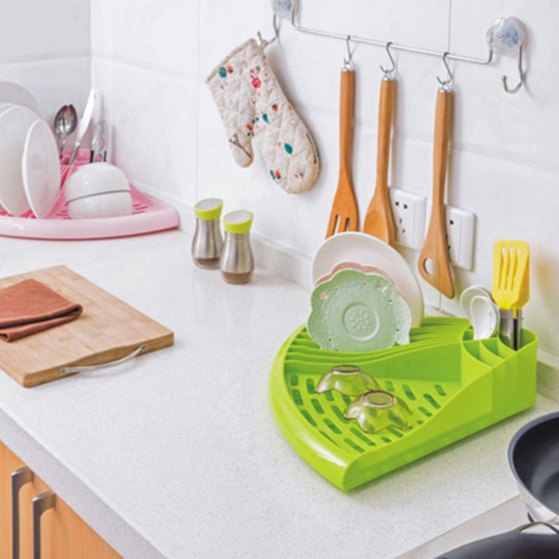 idrop Multifunction Kitchen Dish Utensil Cup Drying Drainer Rack