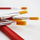 idrop 6pcs Flat Head Paint Brush Set