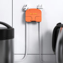 idrop Wall Mounted Multifunction Plug & Cable Organizer Holder / Pemegang Palam Pelbagai Fungsi & Kabel Dipasang di Dinding / 可绕线插头固定架(双面胶)(插头收纳架)