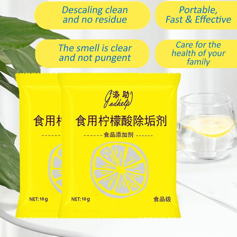 idrop [ 1PC - 10PCS ] Citric Acid Descaling Agent Cleaner / Pek Pencuci Cerek / 10包柠檬酸除垢剂热水器水壶安全家用强力去垢清洁剂