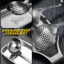 idrop SUS304 Stainless Steel Utensil Tray Plate / Dulang Perkakas Keluli Tahan Karat / 不锈钢台面搁盘本色(304)