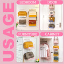 idrop [ 2 LAYER ] Wall Mounted Storage Organizing Rack Shelf