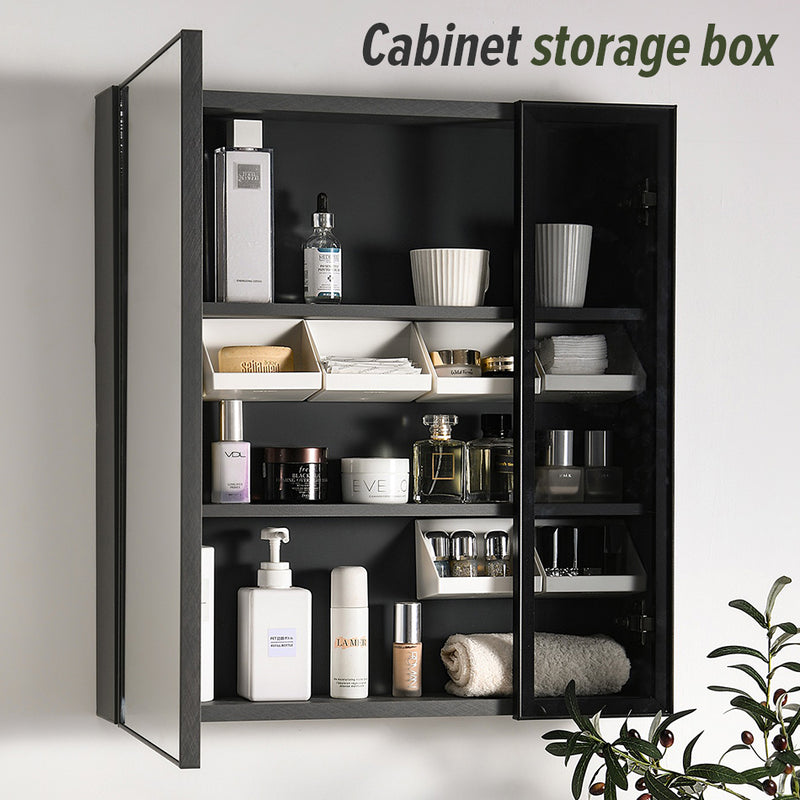 idrop Wall Mounted Small Mirror Cabinet Storage Box Shelf Rack / Rak Kotak Penyimpanan Kabinet Cermin Kecil Dipasang di Dinding / 壁挂式小镜柜收纳盒置物架