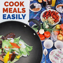 idrop [ 38CM ] Iron Casted Nonstick Cooking Wok with Composite Compound Bottom / Kuali Masak / 复合复合底铸铁不粘锅