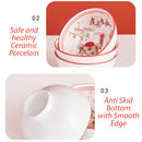idrop [ 6PCS SET ] Chinese New Year Prestigious Tiger Ceramic Bowl Set with Chopsticks / Set Mangkuk Seramik Bersama Penyepit Makan Kayu /  陶瓷套装 虎虎生威6碗6筷陶瓷套装 (虎虎放 鞭炮)