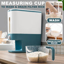 idrop [ 10KG Storage ] Kitchen Household Rice Cereal Storage Sealed Container Dispenser