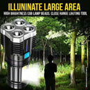 idrop 4 Core Rechargeable USB Flash Light / Lampu Suluh 4 Lensa / 4核充电手电筒