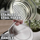 idrop [ 1000ml ] Glass Cup Drinking Water Bottle with Bottle Carry Bag / Botol Air Kaca dengan Beg Botol Mudah Alih / (钢盖)高硼硅玻璃壶带套(水壶)(GLASS CUP PLUS)