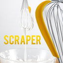 idrop 2 IN 1 Kitchen Stir Whisk & Silicone Batter Scraper