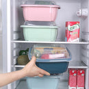 idrop Kitchen Lunch Box Storage + Drainer Wash Basket Food Container