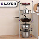 idrop Kitchen Multilayer Cooking Pot Pan Kitchenware Storage Rack