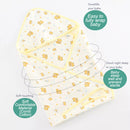 idrop Newborn Baby Cotton Hooded Cover Swaddle Towel Blanket / Selimut Tuala Bayi / 婴儿棉连帽罩/襁褓/毛巾/毯子