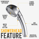 idrop 3 IN 1 Turbo Boost Shower Head / Pancuran kepala Bilik Mandi