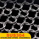 idrop [ 5 INCH ] SUS304 Stainless Steel Chainmail Dishwashing Scrubber / Pembasuh Pinggan Mangkuk Besi / 不锈钢刷锅网(304)(洗碗神器)