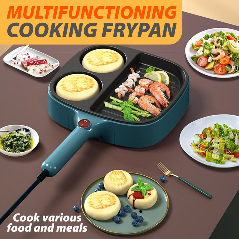 idrop [ 3 IN 1 ] 900W Multifunctional Breakfast Electric Cooking Egg Omelette Steak Pan / Kuali Goreng Elektrik / 鸡蛋牛排电煎锅迷你多功能早餐机