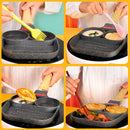 idrop [ 2-Slot ] Egg & Burger and Steak Grilling Nonstick Cooking Pan / Kuali Memasak & Memanggang / 2孔鸡蛋牛排不沾煎锅