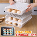 idrop Kitchen Stackable Egg Storage Box Tray [ 25cm x 30.5cm x 6cm ] [ 1PC ]
