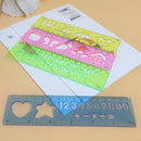 idrop 4pcs Drawing Ruler Stationary Set Template various design shape