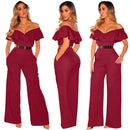 idrop Women's Falbala Summer Jumpsuit