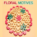 idrop Floral Round Wooden Tableware Placemat