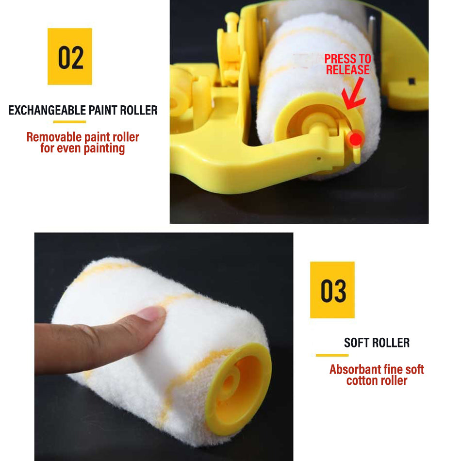 Paint Edger Roller Brush | Wall & Ceiling Painting Tool | ABS Material | Precision Banding Applicator | Quick Edge Painting | Easy Grip Handle | 11.8 x 5 | 1 Set Paint Edger Roller Brush | Wall & Ceiling Painting Tool | ABS Material | Precision Banding Applicator | Quick Edge Painting | Easy Grip Handle | 11.8 x 5 | 1 Set
