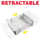 idrop Kitchen Sink Extendable Retractable Drain Wash Basket / Bakul Basuh Sinki Boleh Dipanjangkan [ 31cm~45cm ]