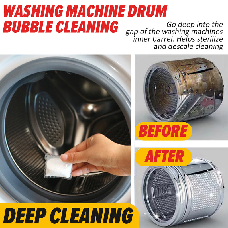 idrop [ 4PCS ] Washing Machine Drum Roller Tank Sterilization Descaling Bubble Cleaner / Pencuci Dram Dalaman Mesin Basuh / 洗衣机槽泡泡净30G*4PCS(老管家)
