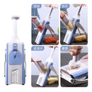 idrop [ 5 IN 1 ] Kitchen Hand Manual Vegetable Cutting Slicing Peeler Grater Slicer/ Alat Pemotong Penghiris Sayur / 五合一切菜器