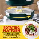 idrop [ 3 LAYER ] Multilayer Kitchen Rotating Hotpot Steambot Food Meat Vegetable Display Platter