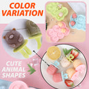 idrop [ 6 SLOT ] Animal Mini Ice Cream Popsicle Mold / Acuan Aiskrim Bentuk Haiwan Mini / 动物迷你冰淇淋冰棒模具