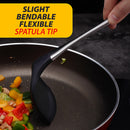 idrop Nonstick Heat Resistant Silicone Tip 318 Stainless Steel Spatula