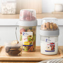idrop [ 310ml + 760ml ] 2-Way Food Container Storage / Botol Bekas Simpan Makanan Dua Dalam Satu / 310+760ML干鲜两用分隔保鲜罐