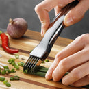 idrop Stainless Steel Vegetables and Scallion Cutter & Slicer / Pisau Bilah Pemotong Sayur / 不锈钢松肉器(不锈钢切葱器
