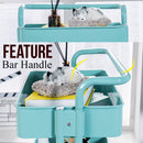 idrop 3 Layer Steel Rack Shelf Storage Trolley Cart