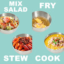 idrop [ 20CM ] 430 Stainless Steel Cooking Pot with 304 Steamer layer & Glass Lid Pot / Periuk Memasak dan Stim / 430不锈钢三层雪平锅