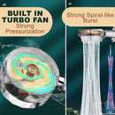 idrop Turbocharge Pressurized Shower Head 360° with Adjustable Angle / Kepala pancuran Bilik Mandi Turbo / 360°涡轮增压增压淋浴头，角度可调