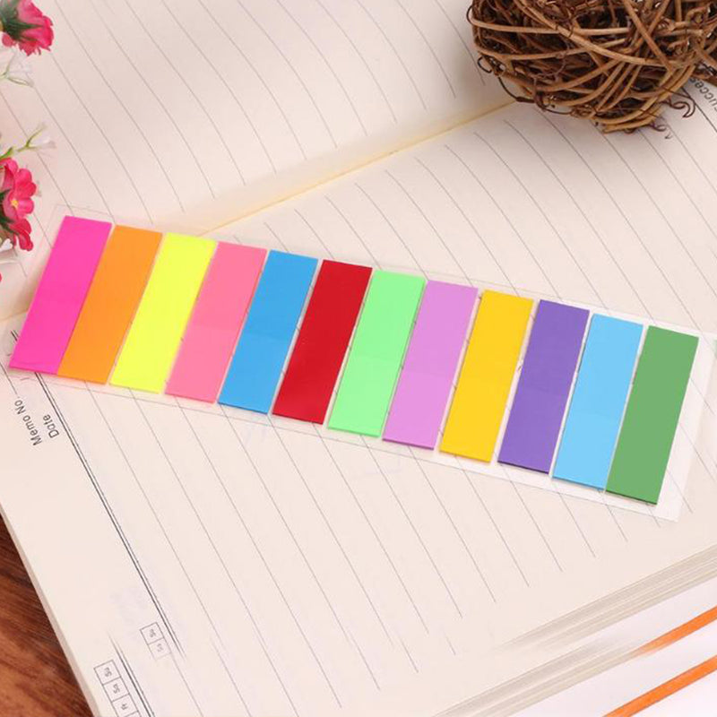 idrop [ SET OF 3 ] 12 COLOR Multicolor Sticky Note - 12mm x 45mm