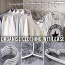 idrop 10pcs Stainless Steel Clothes Hanger / Penyangkut Baju Besi Keluli