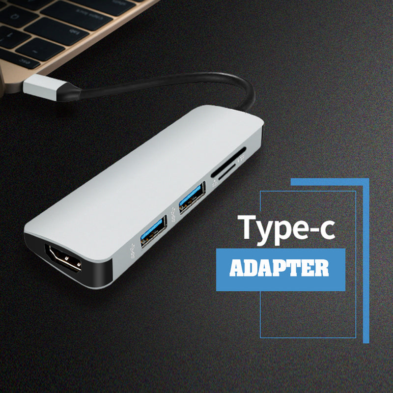 idrop USB C EXPANDER - To HDMI + USB 3.0 + SD / TF Card Reader Multifunction Adapter