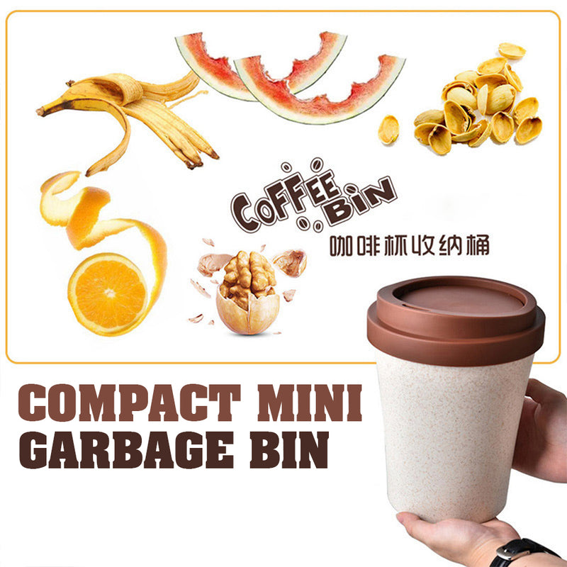 idrop COFFEE BIN - Wheat Fibre Plastic Mini Garbage Dustbin