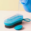 idrop Multifunctional Cleaning Scrubbing Brush / Berus Cuci Pelbagai Guna / 多功能液压清洁刷 (三个刷套装)(海绵刷 金钢砂 毛 刷
