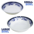 idrop Blue Floral Pattern Kitchen Dining Tableware Set 5 [ 5pcs / 10pcs ]
